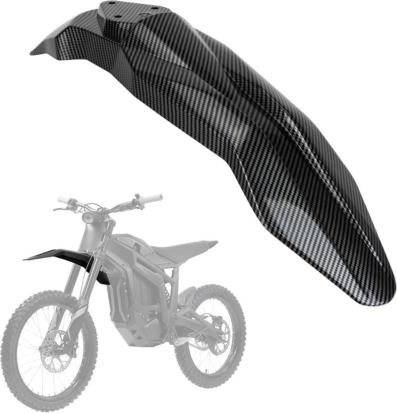 psler Front Mudguard for Talaria, Motorcycle Front Mud Guard for Talaria Sting MX3 MX4 MX5 Electric Dirt Bike (Carbon Fiber Pattern) - Image 1